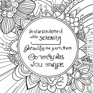 Serenity Prayer Coloring Page 63852-51344