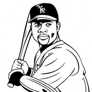 Ken Griffey Jr Coloring Pages