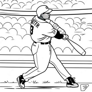 Ken Griffey Jr Swinging Bat Coloring Page 63863-51353