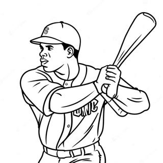 Ken Griffey Jr Swinging Bat Coloring Page 63863-51354