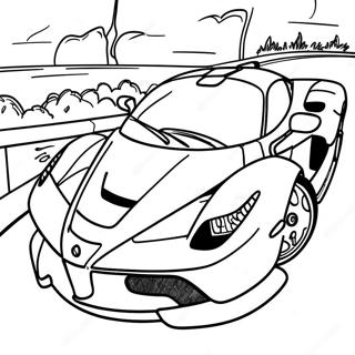 Fast Laferrari Racing Coloring Page 63873-51361