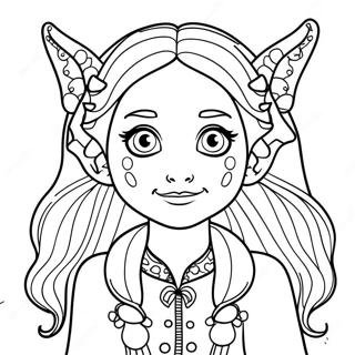 Luna Lovegood Magical Creatures Coloring Page 63882-51366