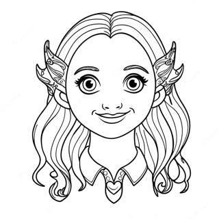 Luna Lovegood Magical Creatures Coloring Page 63882-51368