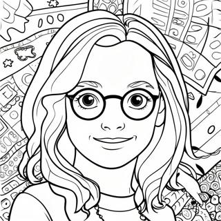 Luna Lovegood Quibbler Cover Coloring Page 63883-51370