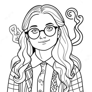 Luna Lovegood Quibbler Cover Coloring Page 63883-51371