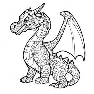 Crystal Dragon Coloring Page 63892-51376