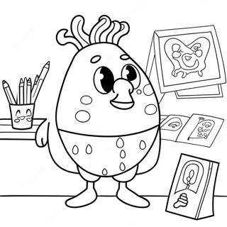 Mrs Puff In Her Classroom Coloring Page 63923-51403