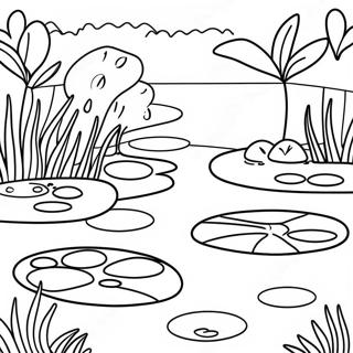 Pond Coloring Pages