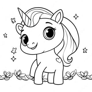 Cute Agnes With Unicorn Coloring Page 63983-51451