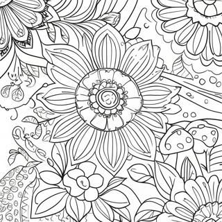 Detailed Flower Grayscale Coloring Page 63992-51455