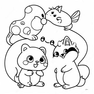 Cutie Animal Friends Coloring Page 64002-51462