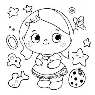 Adorable Cutie Characters Coloring Page 64003-51465