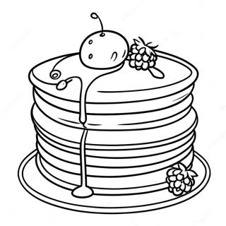 Pancake Coloring Pages