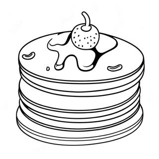 Pancake Stack Coloring Page 6401-5274