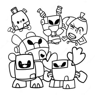 Colorful Mixels Characters Coloring Page 64043-51497