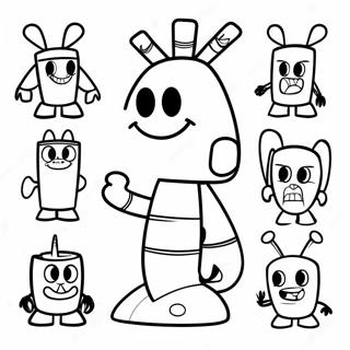 Colorful Mixels Characters Coloring Page 64043-51500