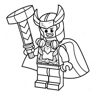 Lego Thor Coloring Pages