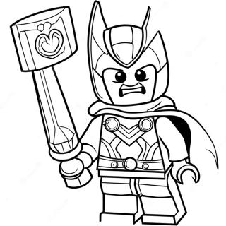 Lego Thor Coloring Page 64052-51507