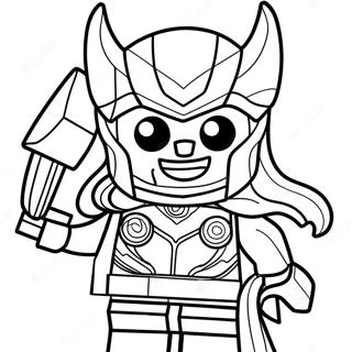 Lego Thor Coloring Page 64052-51508