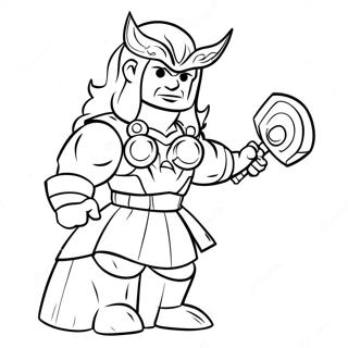 Lego Thor Coloring Pages