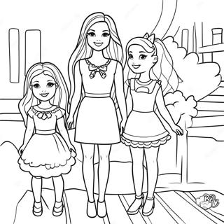 Barbie And Sisters Coloring Pages