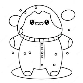 Cute Squishmallows In Pajamas Coloring Page 64083-51530