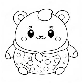 Cute Squishmallows In Pajamas Coloring Page 64083-51531