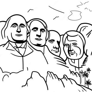 Mount Rushmore Coloring Pages