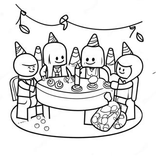 Lego Birthday Coloring Pages