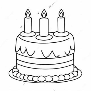 Colorful Lego Birthday Cake Coloring Page 64103-51546