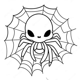 Halloween Spider Coloring Pages