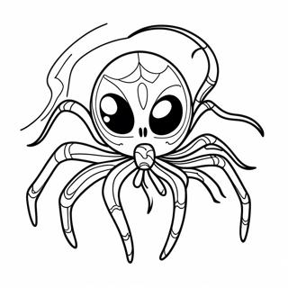 Halloween Spider Coloring Page 6411-5286