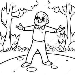 Pablo Dancing In The Backyard Coloring Page 64123-51559