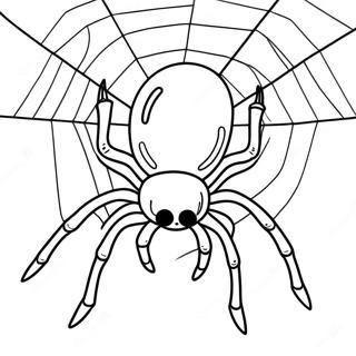 Halloween Spider Coloring Pages