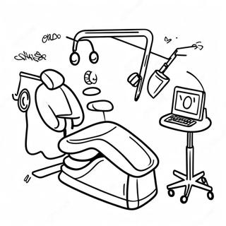 Cheerful Ada Dental Team Coloring Page 64133-51579