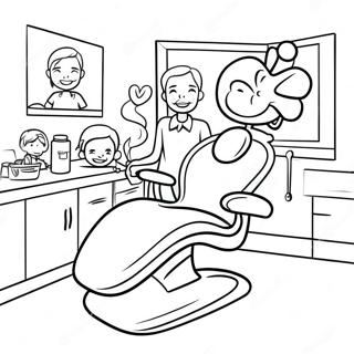 Cheerful Ada Dental Team Coloring Page 64133-51580