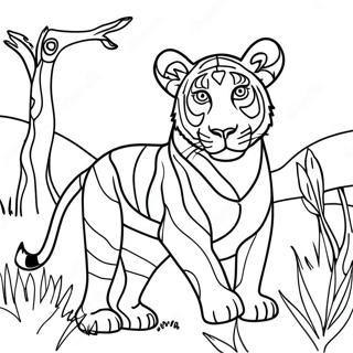 Kenya Wildlife Coloring Page 64142-51572