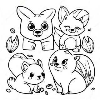 Woodland Animals Coloring Page 64182-51603