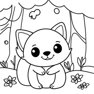 Woodland Animals Coloring Page 64182-51604