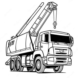 Crane Truck Coloring Pages