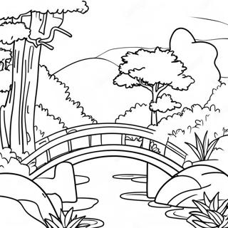 Traditional Japanese Garden Coloring Page 6422-5293