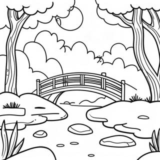 Traditional Japanese Garden Coloring Page 6422-5296