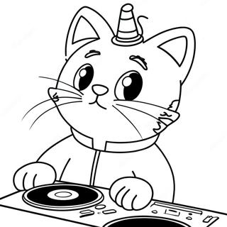 Dj Catnip Coloring Pages