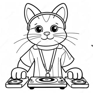 Dj Catnip Coloring Page 64242-51658