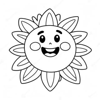 Sunky Smiling Sun Coloring Page 64253-51666