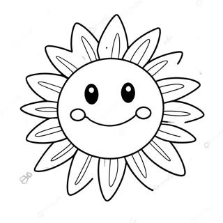 Sunky Smiling Sun Coloring Page 64253-51668