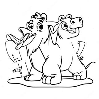 Ice Age 3 Coloring Page 64272-51679