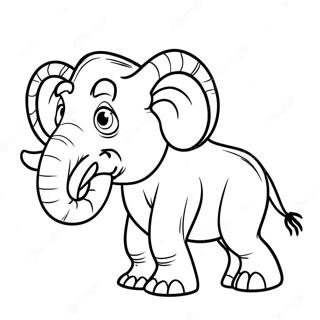 Manny The Mammoth Coloring Page 64273-51681