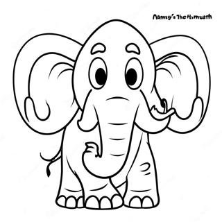 Manny The Mammoth Coloring Page 64273-51682