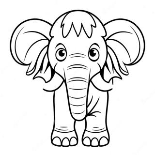 Manny The Mammoth Coloring Page 64273-51683